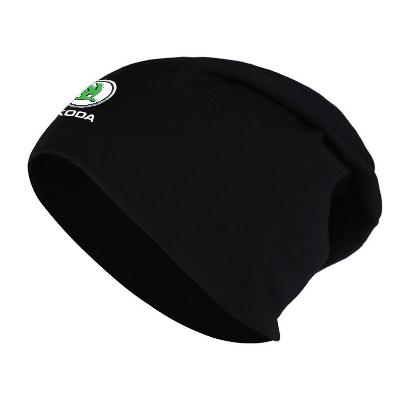 For Skoda S Kodiaq Octavia 2 3 Yeti Karoq Rapid Fabia TY24 VII A5 Car Logo Hat Thin Hat Autumn Spring Warm Cap Design Beanies Caps