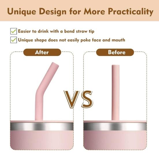 3Pcs Straw for Replacement Set Hydro Flask Tumbler Long Cleaning Brush BPA Free