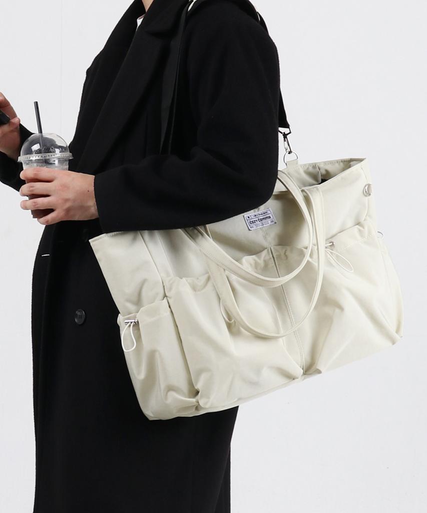 Cozycomma 17-Pocket Nylon Peddler Bag_Cozy Bag [Ivory]