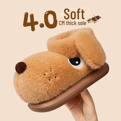 Мягкие зимние хлопковые тапочки: Уютные домашние и уличные ботинки для женщин и мужчин