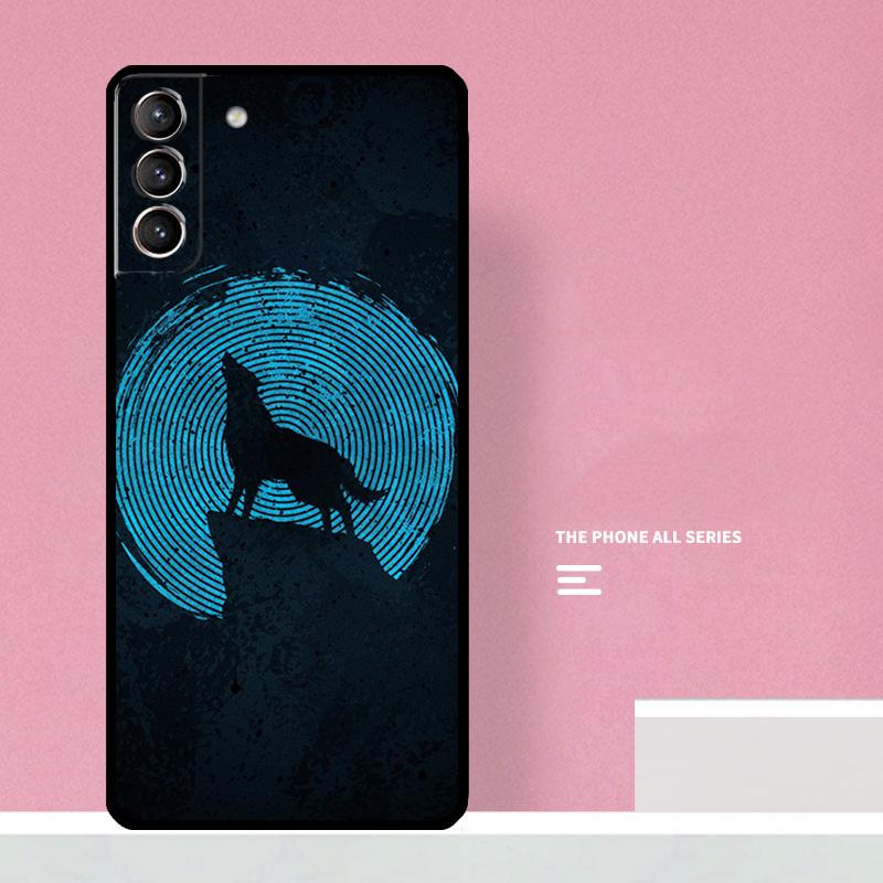 Волк Арт Черный Чехол Для Телефона Для Samsung Galaxy S25 S26 Ultra S20 S21 S22 S23 S24 Plus S10 S25 FE Чехол Coque