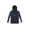 Sportswear Retro Colorblock Loose Fit Half-Zip Hooded Jacket Men Outerwear Blue Black BV5386-010