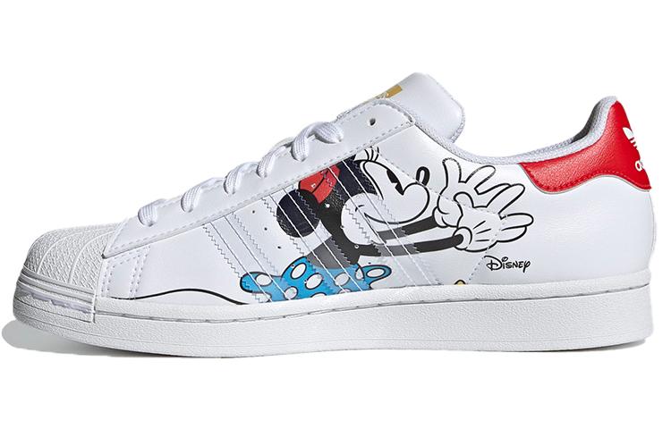 Superstar Disney x Superstar Adidas Originals 'Микки и Минни - Белый Ярко-красный' GW2248