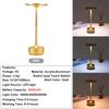 Rechargeable Alloy Table Lamp for Bedroom Wireless Touch Lamp Camping Candle Creative Desk Lamp USB-C Charging 2400mAh