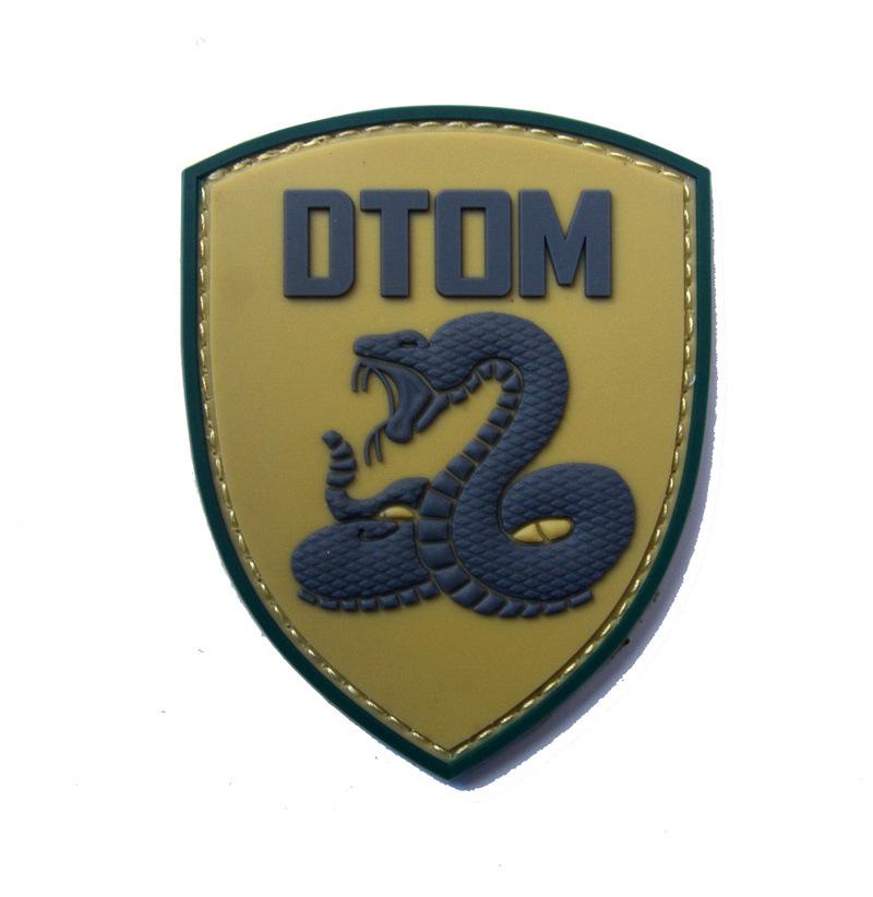 Моральный патч Gadsden Snake DTOM - ПВХ Велкро на липучке