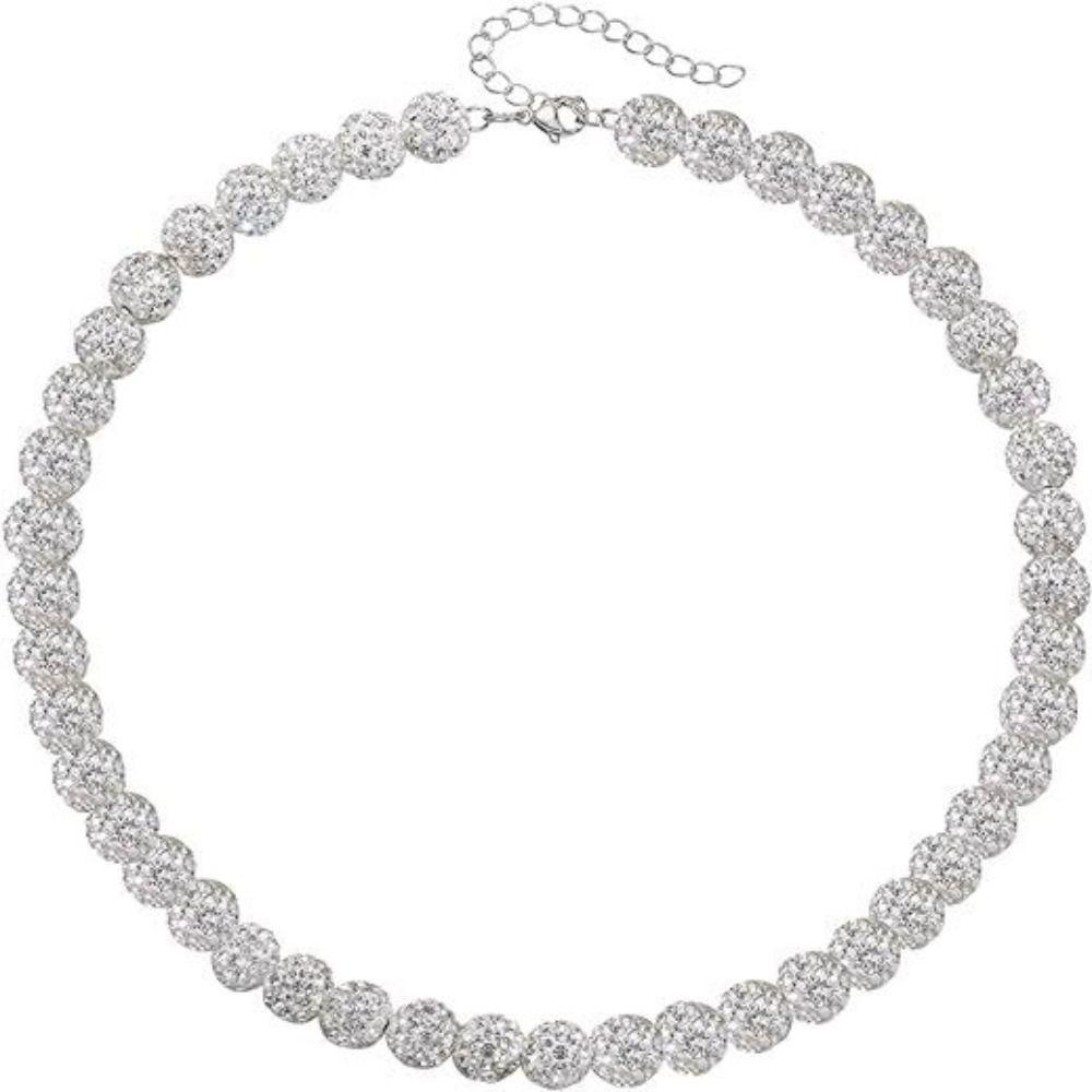 Rhinestones Baseball Necklace Unique Sports Ball Fashion Accessories Men