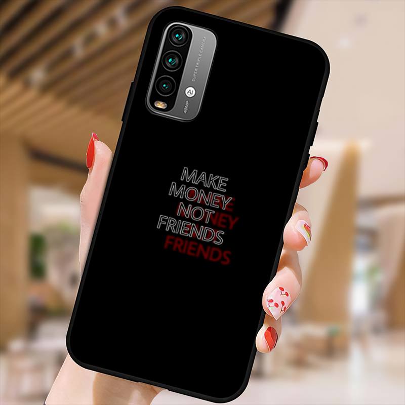 Чехол для телефона MAKE MONEY NOT FRIENDS для Xiaomi9 10 11PRO LITE Redmi NOTE7 8 9 10A PRO K40 Poco3 Shell