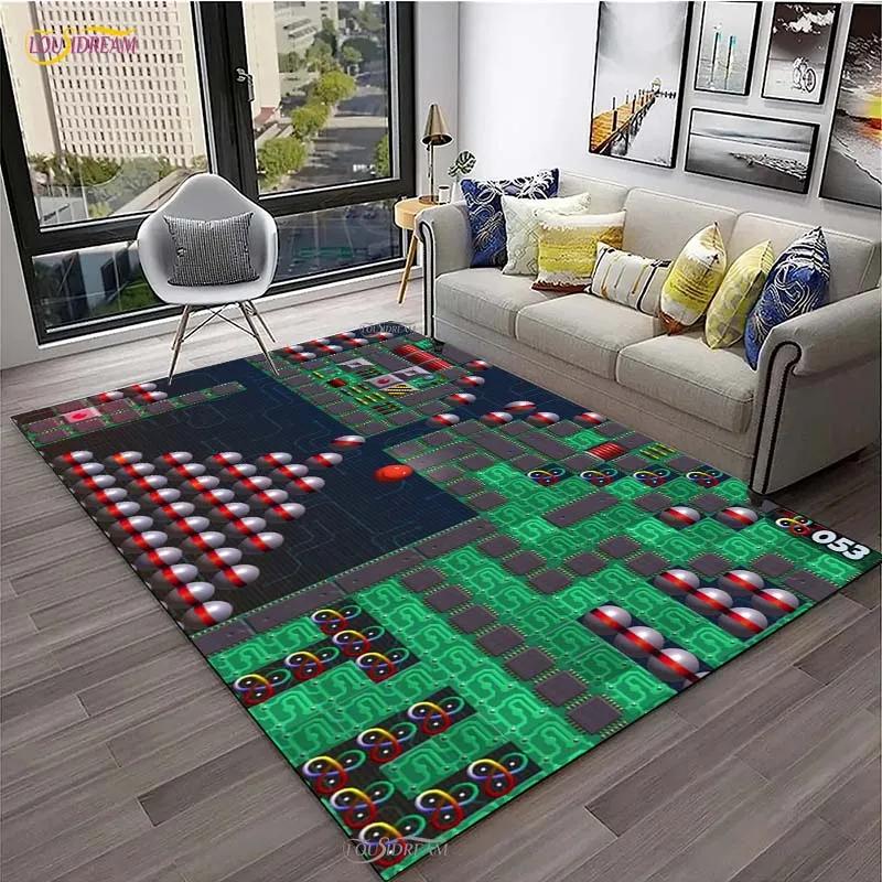 Ретро Ковер для игры Bomberman для гостиной, коврик для спальни, коврик для кухни с нескользящим покрытием, ковер, подарок на день рождения, коврик-постер
