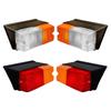 Tractor Taillights Front and Rear Combination Light Compatible with Sonalika Indofarm and Universal Pack of 4