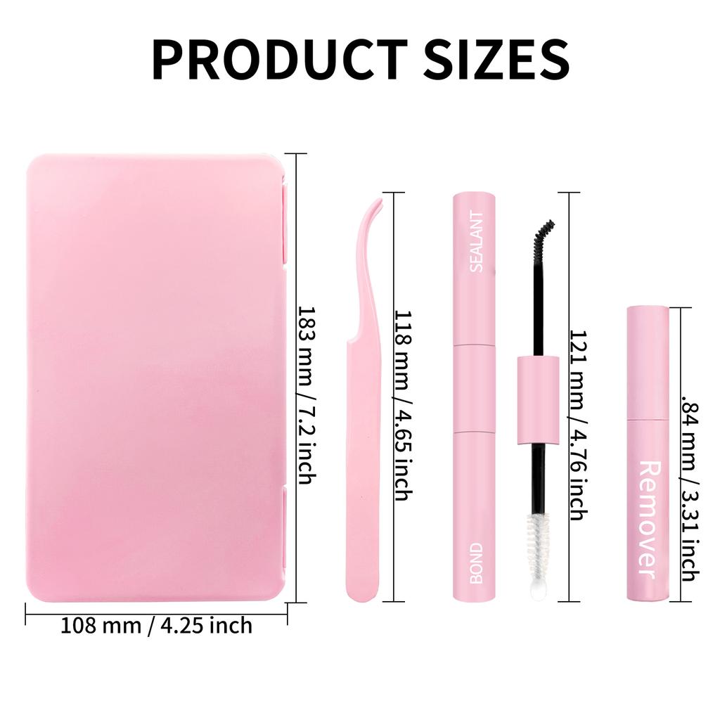 JMQ Книга ресниц для самостоятельного наращивания большого объема – 30D/40D/60D Термосклеенные пучковые ресницы (32 ряда, смешанная длина)