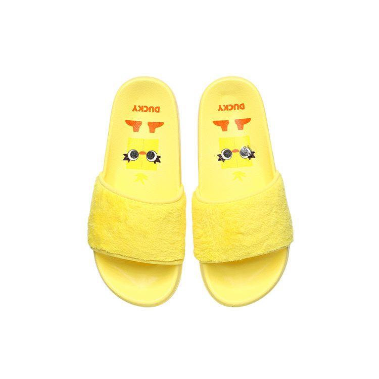 Disney X Li Ning Удобные резиновые сандалии-слайды для женщин Обувь Желтая ABTR008-3