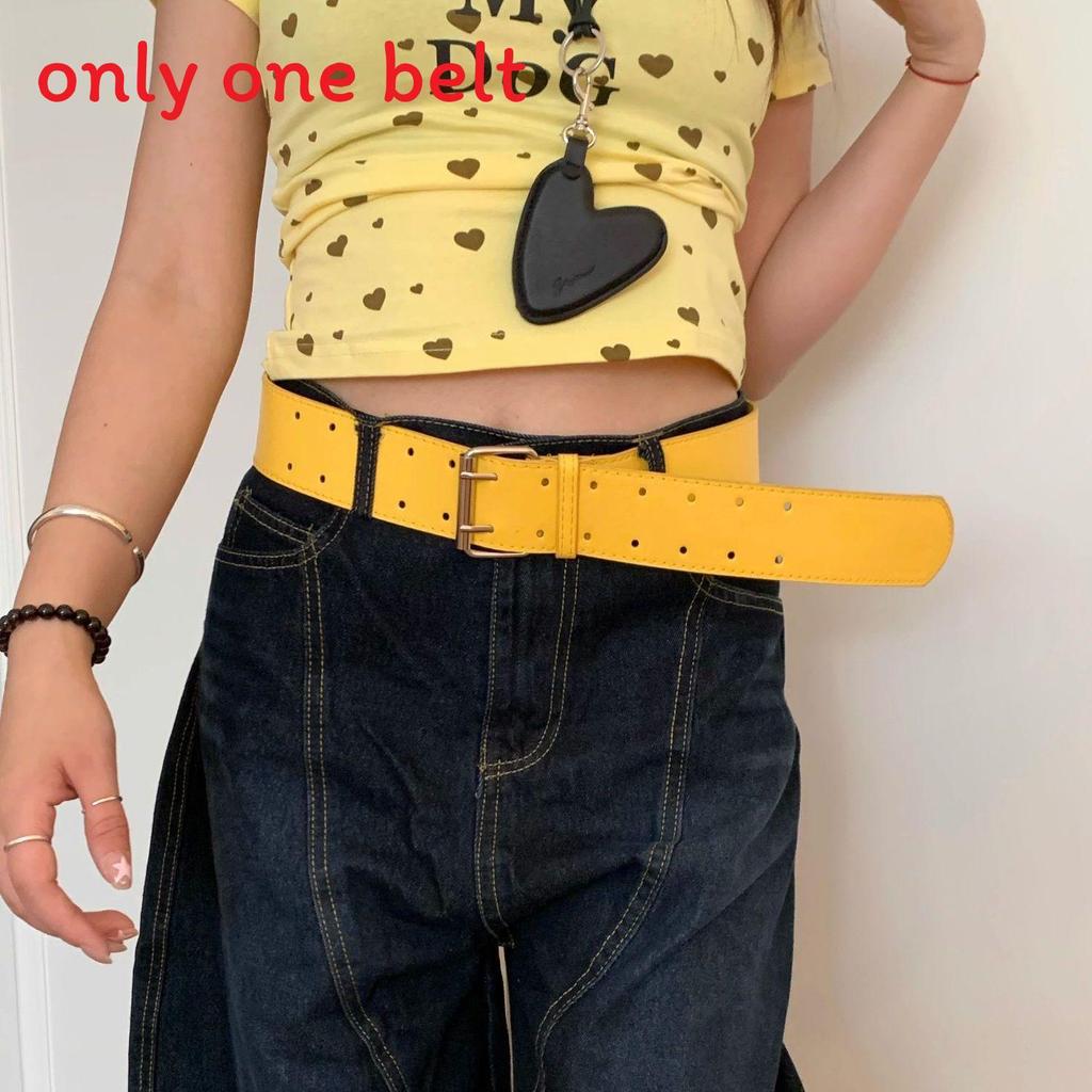 Womens Original Design Wide Waist Belt In Pu Leather With Metal Buckle For Casual Wear