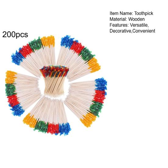 Бамбуковые зубочистки для закусок Натуральные зубочистки для вечеринок без заноз для коктейльных напитков, фруктов, сэндвичей, аксессуары для доски для закусок