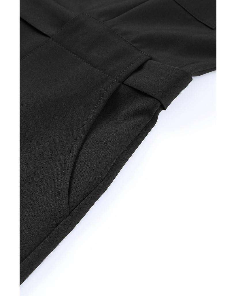 Azura Exchange Укороченный комбинезон без рукавов с поясом