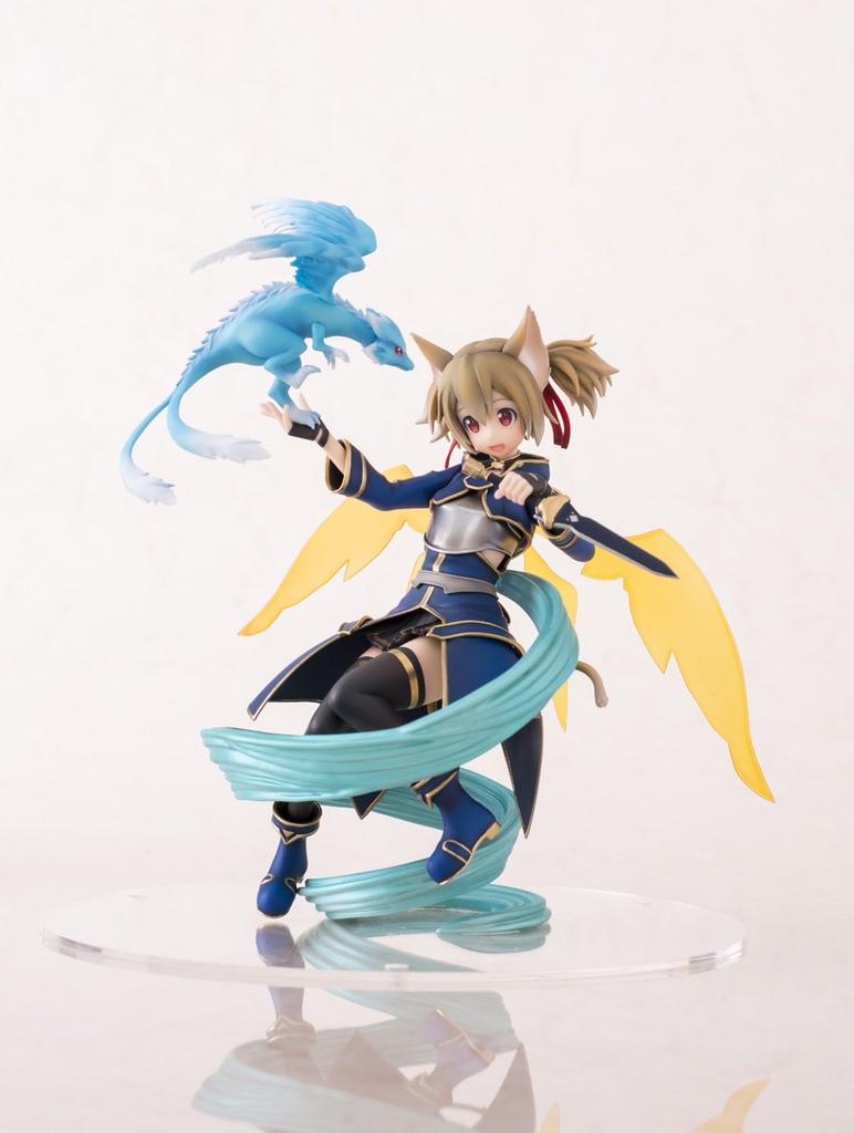 Смешные рыцари Sword Art Online Silica ALO scale ПВХ окрашенная готовая фигурка Ver. 1/8