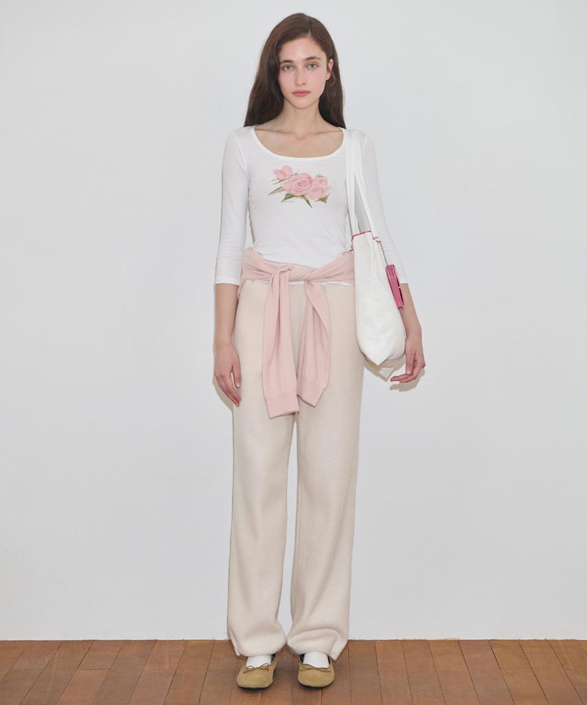 SINOON Soft Easy Pants (Ivory)