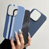 Ретро Жесткий Чехол с Узором из Углеродного Волокна и Кевлара Для iPhone 17 Air 16 15 14 Plus 13 12 Pro Max 11 Текстура Полосок Защитный Бампер