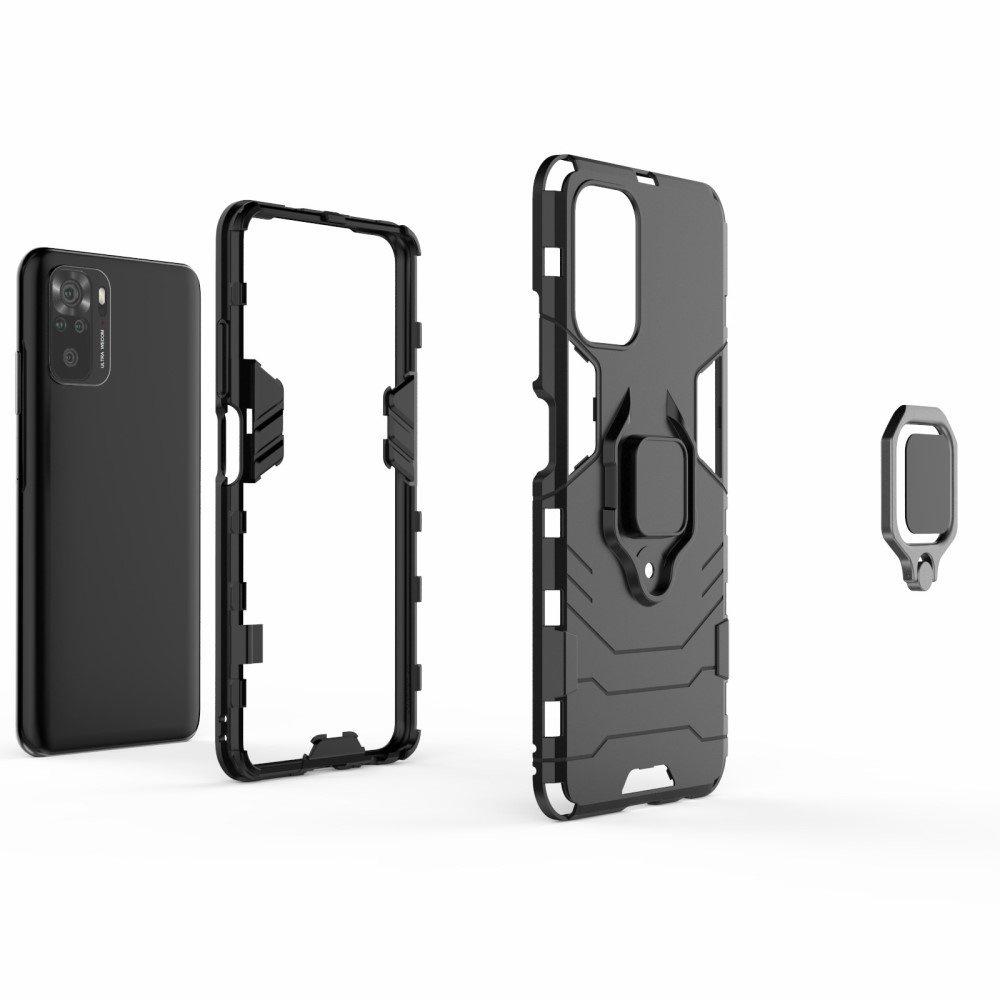Case for Xiaomi Redmi Note 10/10S, Kickstand Ring, black
