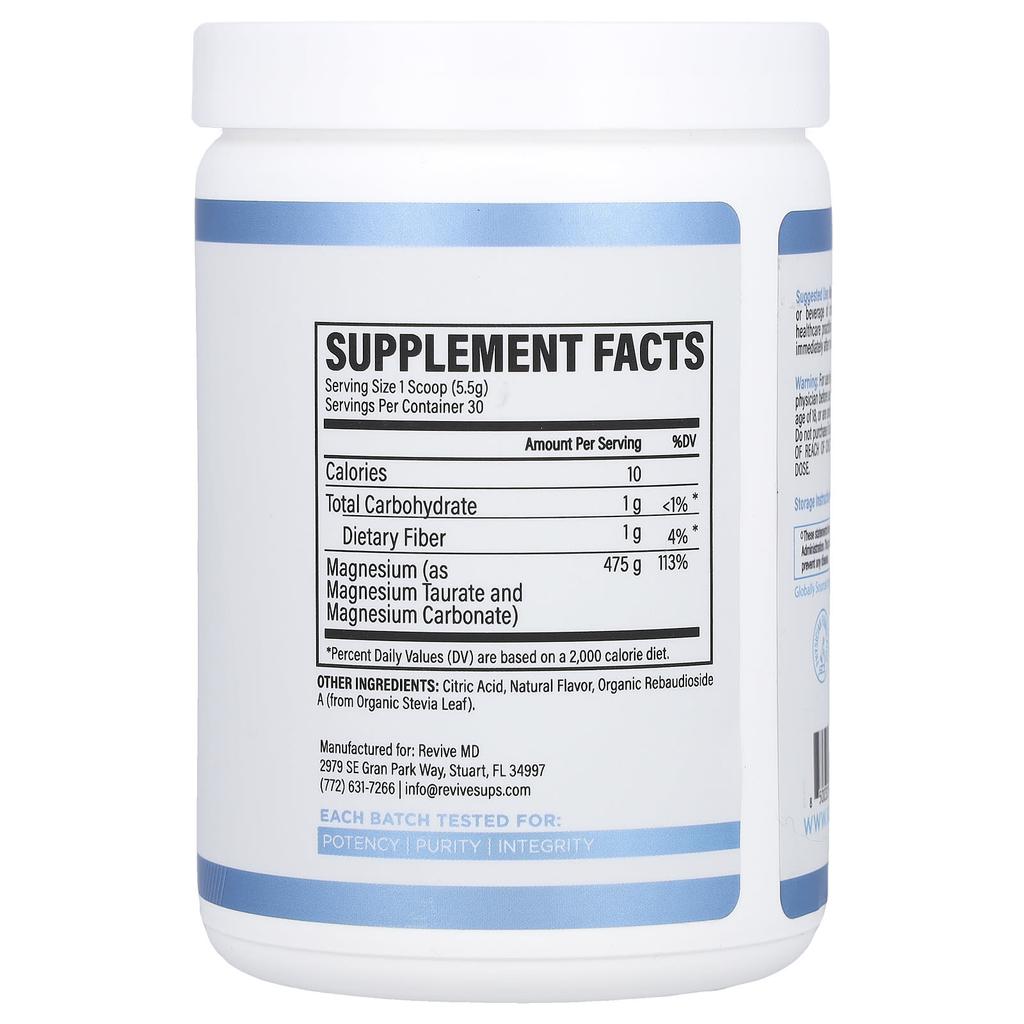 ReVive Магний+, Апельсин, 5.82 унции (165 г)