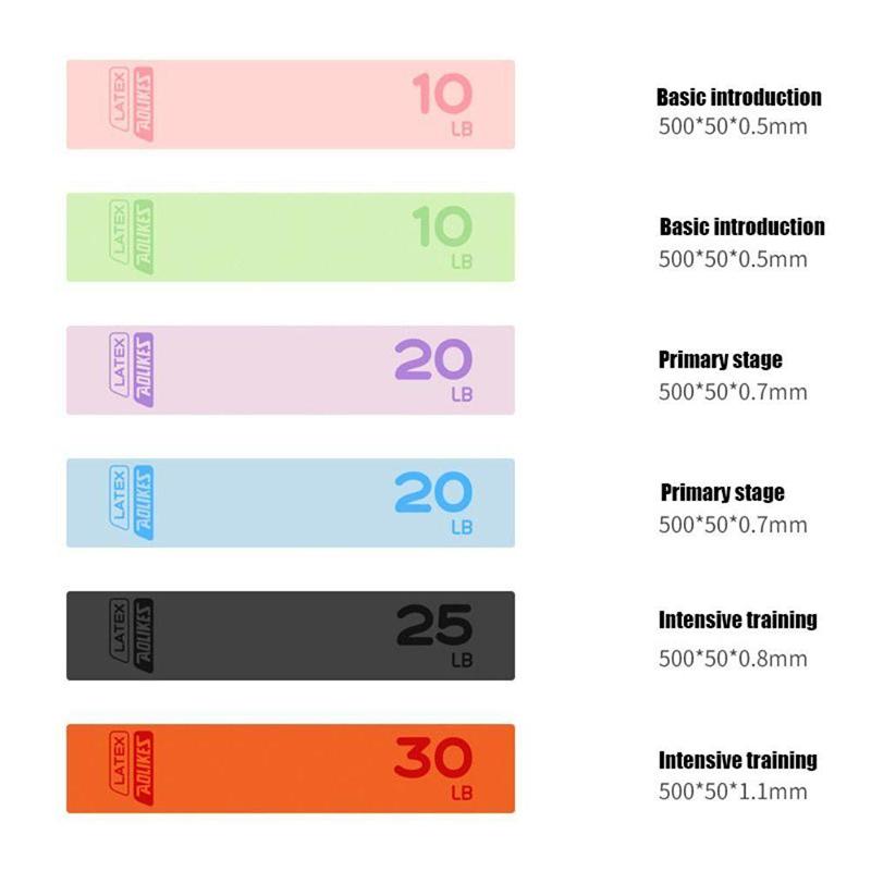 Латексные эластичные ленты для йоги, подтягивающие бедра и ноги, растягивающие круги для фитнеса, пластиковые упражнения для ног, прочность корпуса