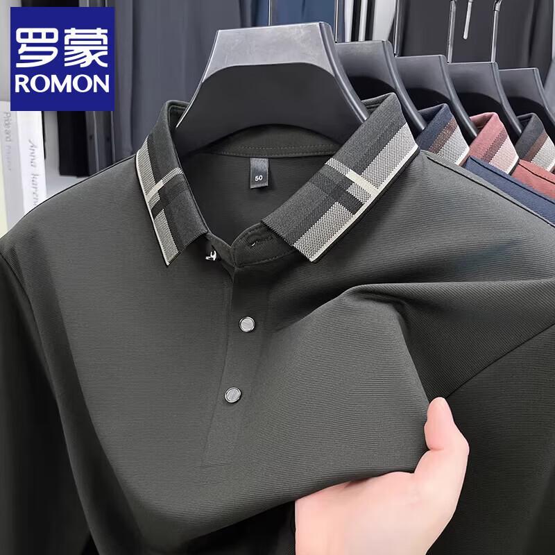 Мужская рубашка-поло Luomeng с длинным рукавом в стиле business casual