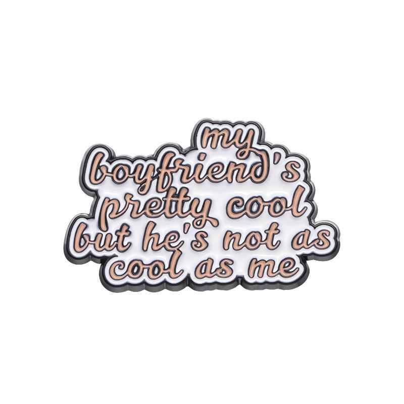 Уникальная стильная вдохновляющая брошь с буквой и геометрическим дизайном розы для модниц