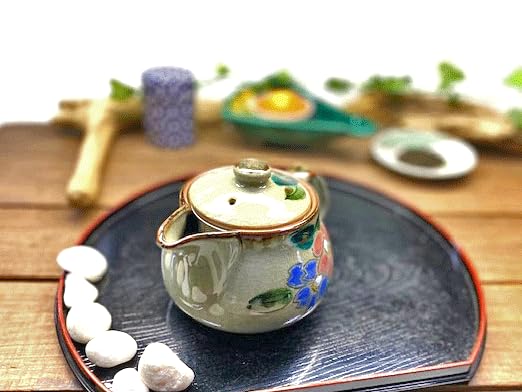 Kutani Большая комбинация sasanqua [чайник/чайник] [задняя фотография]