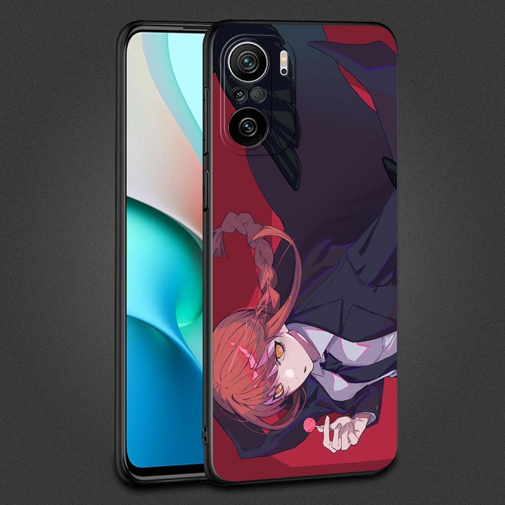 Чехол для Xiaomi Redmi Note 11 10 9 8 Pro 12 10C 9S 10S 11S 9A 9T 9C 10A 7 K40 8T силиконовый чехол для телефона с бензопилой в стиле аниме Makima