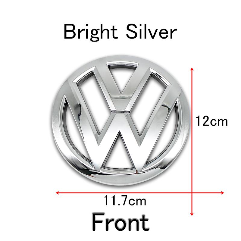 CRZ2 120mm 110mm Car Logo Emblem Hood Front Rear Tail Mark Rear Badge Replacement Accessories 6R0 853 600A For Polo 2011 2012 2013