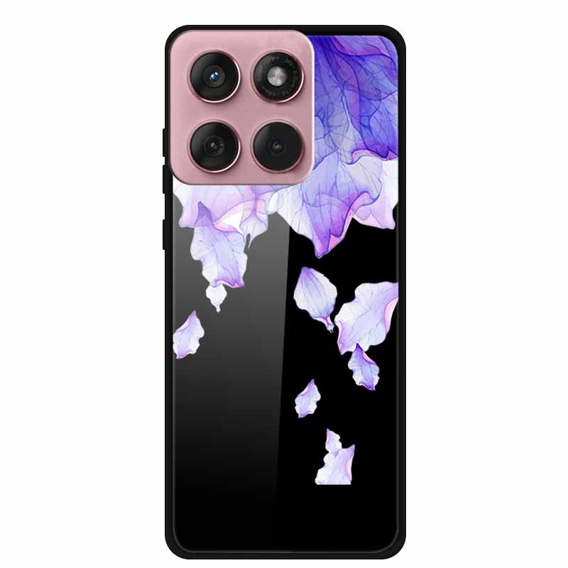 For Motorola Edge 60 60s 5G Glass Case Cartoon Soft Bumper Hard Tempered Glass Back Cover Case For Motorola Edge 60 Fusion Shell
