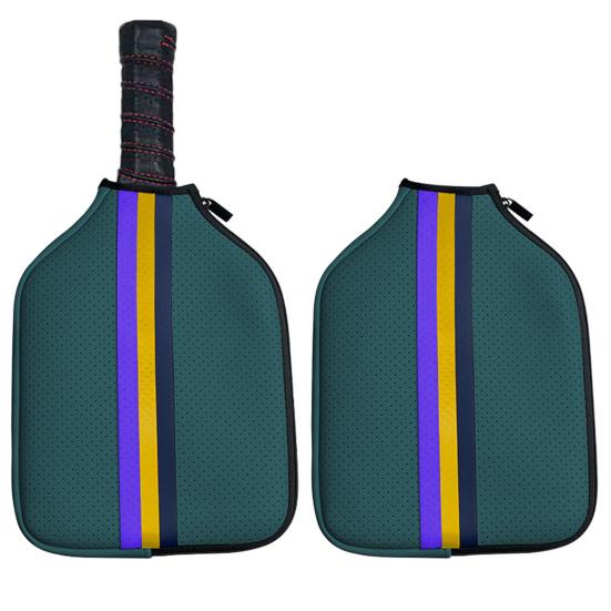 Pickleball Paddle Bag with Buckle Smooth Zipper Large Capacity Portable Multifunctional Storage Bag Neoprene Material Table Tennis Bat