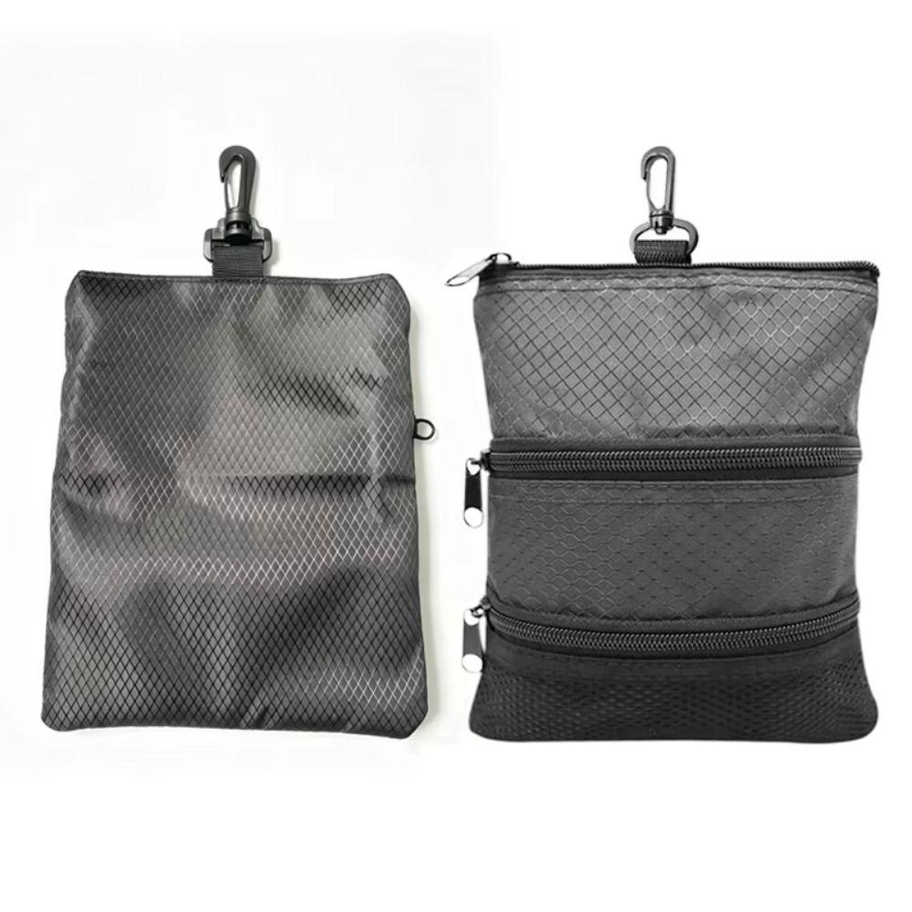 Waterproof Golf Storage Bag Three Layer Golf Pouch Multipurpose Golf Accessory Bag Golf Training