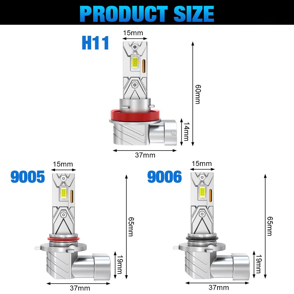 2 шт. Canbus H11 H8 светодиодные противотуманные фары 9006 HB4 9005 HB3 светодиодные медные трубки 16-ядерные чипы CSP автомобильные дневные ходовые огни 30 Вт 20000 лм автоматические дневные ходовые огни