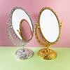 With Frame Rotation Makeup Mirror 360 Degree Rotation Vintage Cosmetic Mirror  Bathroom