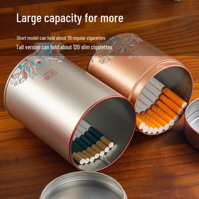 Creative Metal Waterproof Cigarette Case - Large Capacity Smoking Accessory