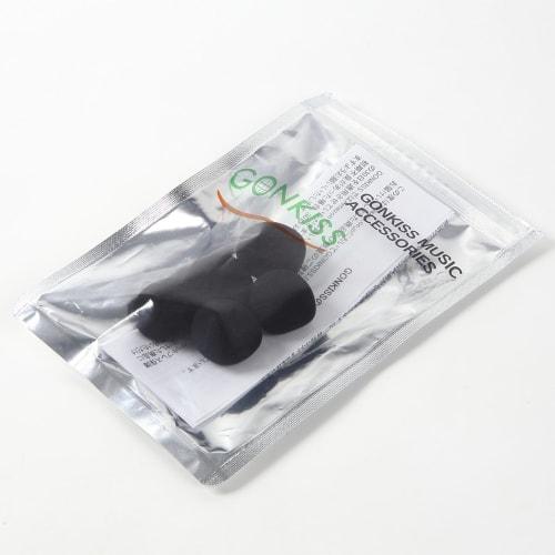 GONKISS Microphone Sponge Windscreen for Lapel Microphones, Large Speakers, 5-Piece Set, Black