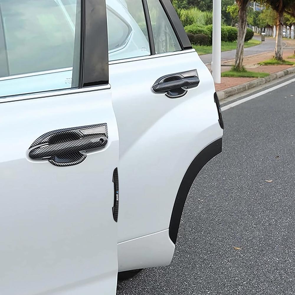 4Pcs Car Door Edge Anti Collision Protector Strips Stickers For BMW M E90 E91 E92 F07 F10 F15 F16 F20 E36 X5 F30 G30 E60 E61 E62 NM9