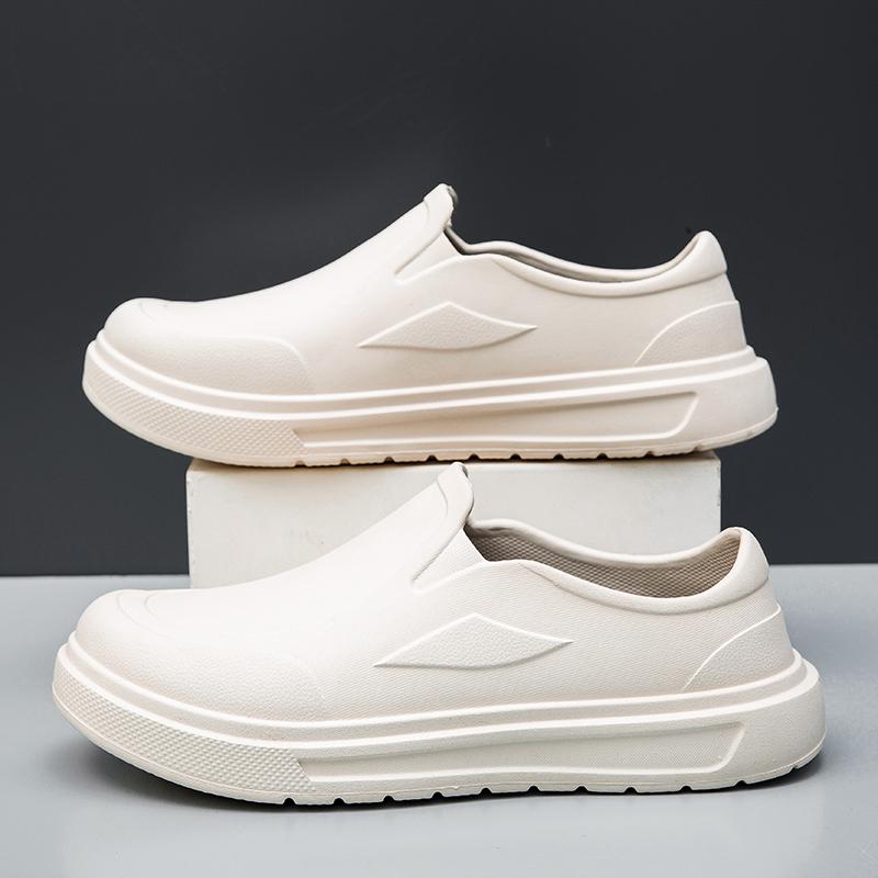 Мужские поварские туфли противоскользящие маслостойкие грязеотталкивающие рабочие туфли быстросохнущие на толстой подошве дождевые туфли большого размера дышащие сабо zapatillas