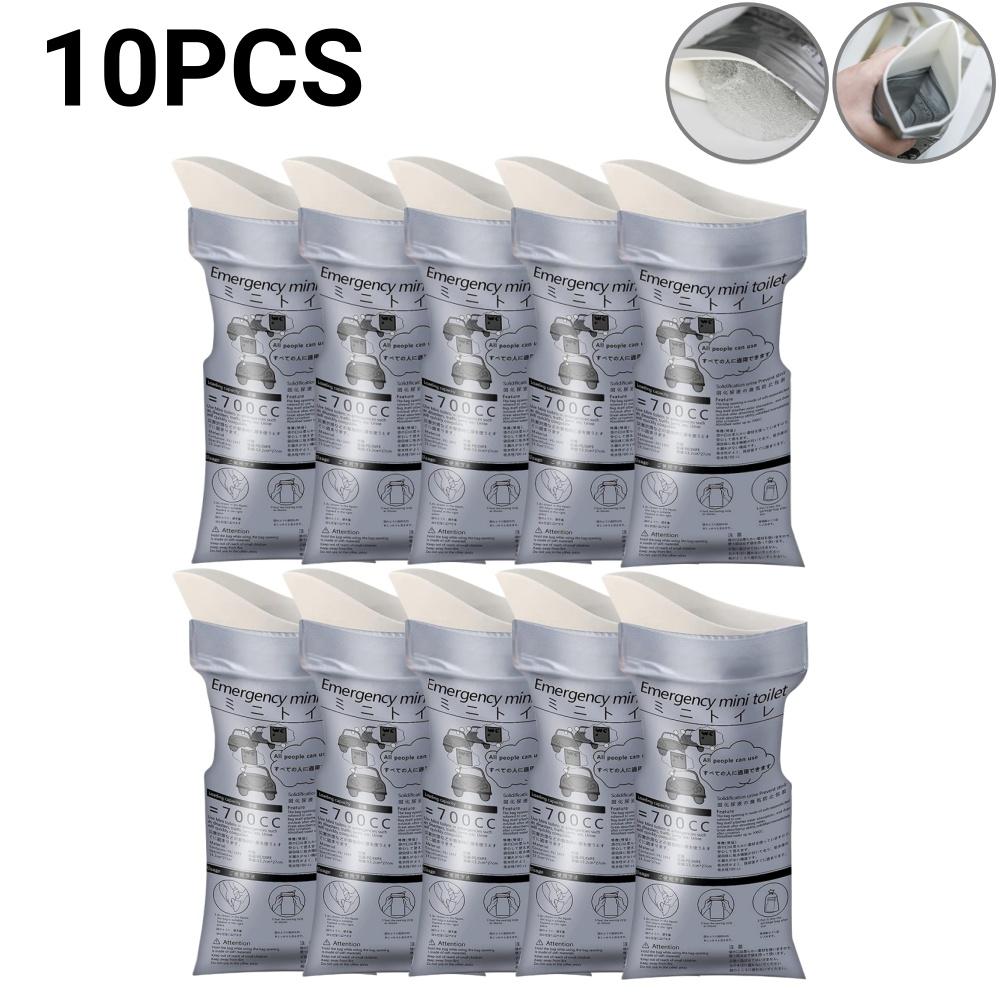 Уличные аварийные пакеты для мочеиспускания Одноразовые пакеты для мочи Дорожный мини мобильный туалет Женский Мужской Портативный пакет для мочи Пакет для рвоты ребенка
