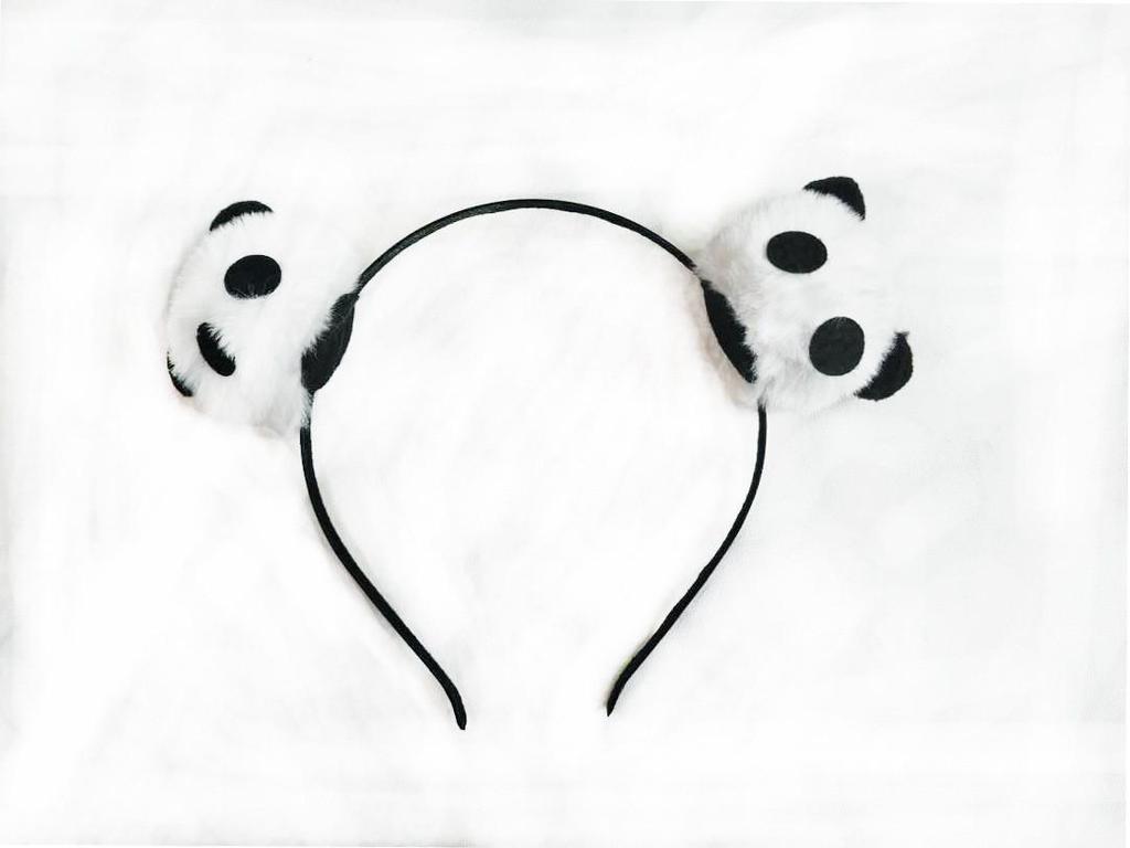 Рождественский набор 2023 года: светящаяся заколка для волос и повязка на голову с пандой