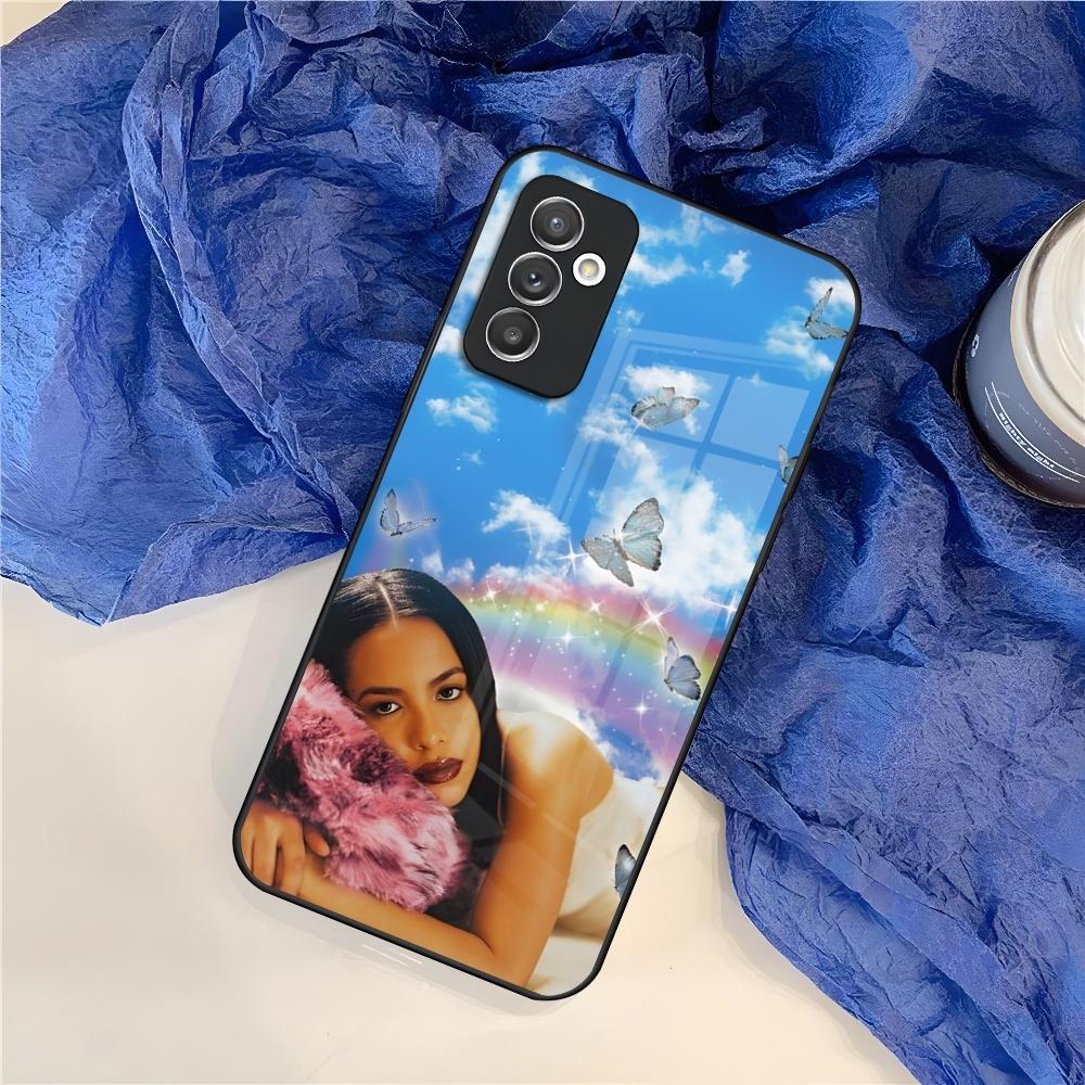 Чехол для телефона A-Aaliyah Hip Hop Music для Samsung Galaxy S26 S25 S24 S30 S21 S23 S20 S22 Fe Pro Edge Ultra Plus стеклянная крышка