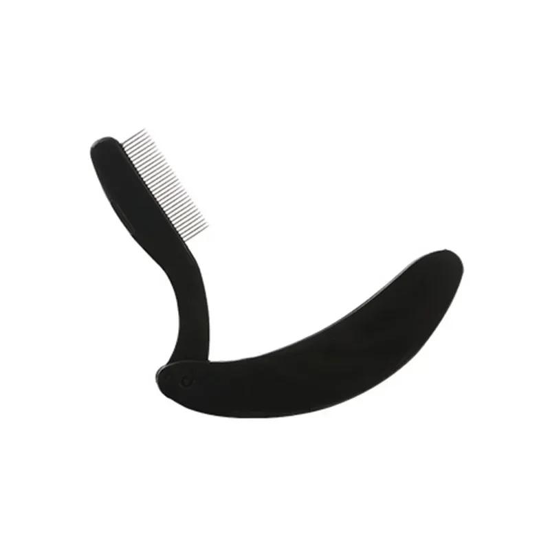 Складная ультратонкая кисть для ресниц из нержавеющей стали, разделитель для ресниц, расческа для бровей и наращенных ресниц, щипцы для завивки ресниц, инструменты для ресниц