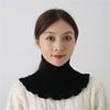 Women's Knitted Scarf Pullover: Thick, Warm, Decorative Neck Cover for Autumn and Winter.