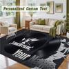 Crystal Velvet Square Rug Custom NameLinkin Park Pattern Non Slip Home Floor Decor Rug