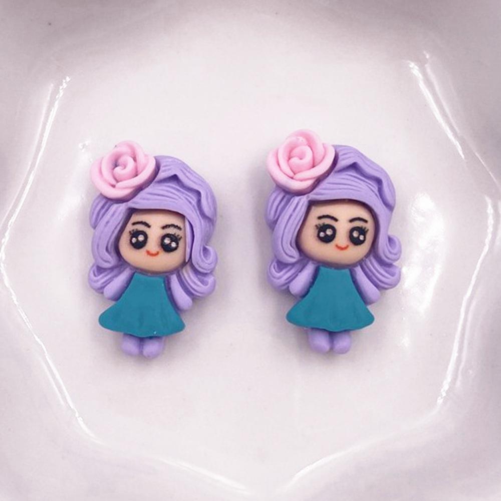 20 шт., красочные смоляные мини-принцессы для девочек, аниме, кабошон с плоской спинкой, скрапбукинг, аксессуары для рукоделия, декор, фигурка