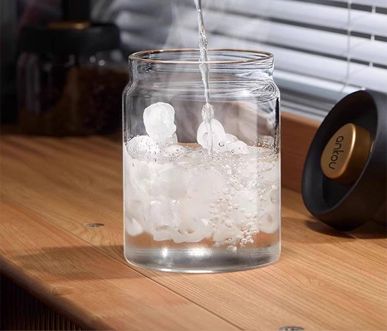 Ankou Airtight Vacuum Glass Jar for Coffee, Tea, and Food Storage