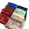 5 Yards 20cm Colorful Brilliant Fringes for Sewing Clothes Tassles Lace Trim Hula Dress Christmas Decoration DIY Accessories