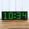 Светодиодный музыкальный спектр дисплей RGB красочный 1624 сегментный ритм свет уровень голосовой датчик отображение часов 384 светодиода 20 динамических