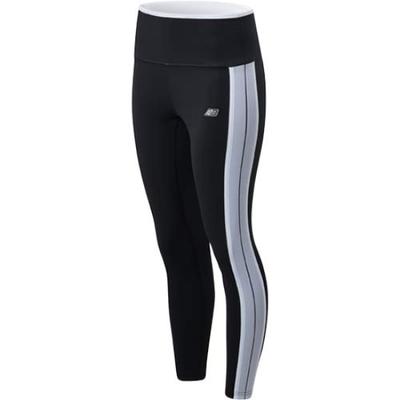 SLEEK Тайтсы WP01118 Бег BKW S [New Balance] Тайтсы/Леггинсы N.U.A 7/8 Женские (Черно-белый)