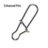 Enhanced Pin Electroplated Lure Snap Swivel Connector: Strong Tensile Strength Fishing Tackle Accessory